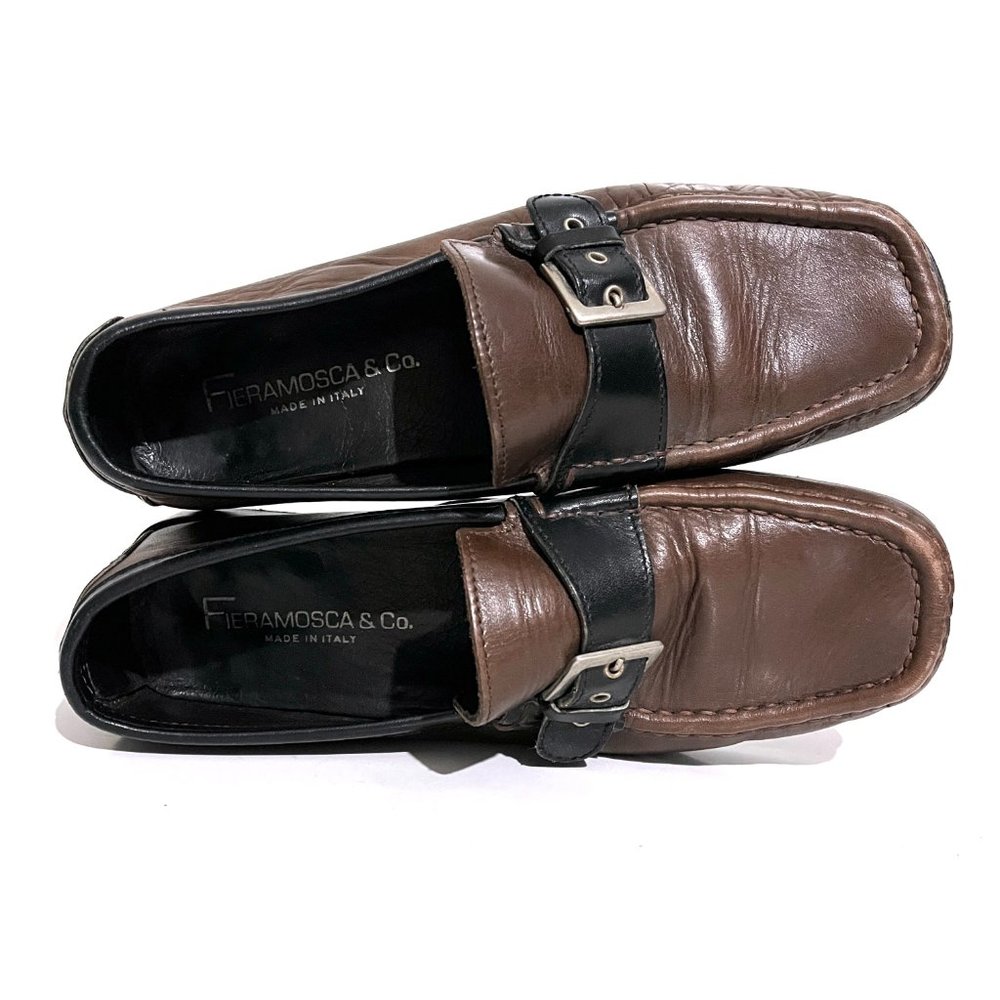 Fieramosca & Co Leather Buckle Loafers - Picture 6 of 14